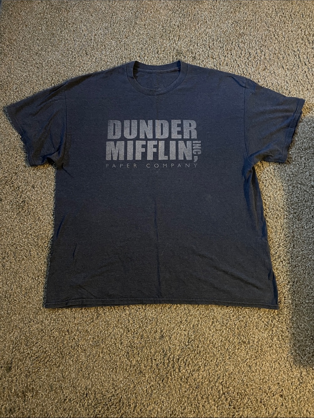 Men’s The Office Dunder Mifflin Navy Graphic Tee